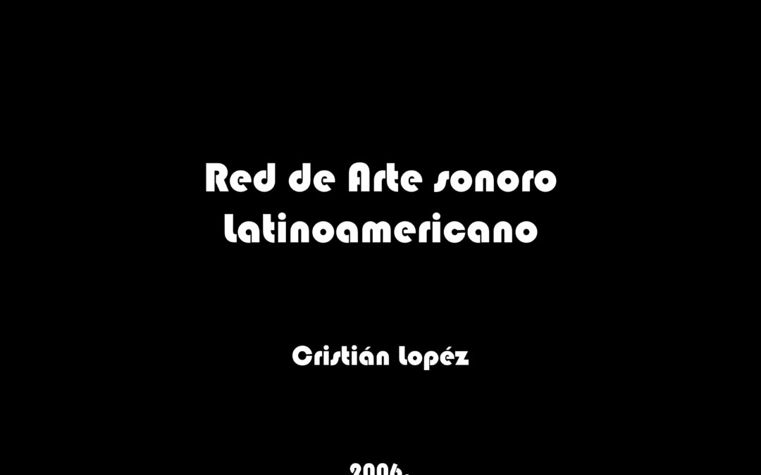 Red de Arte Sonoro Latinoamericano